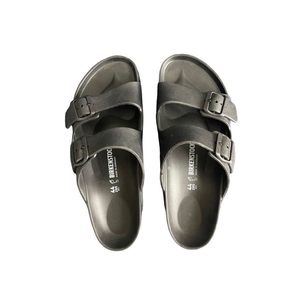 Birkenstock Womens Anthracite Two Strap Open Toe Arizona EVA Flat Sandal Size 44
